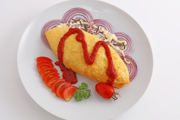 美味しそうなオムライス