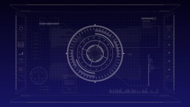 HUD TARGET with ALPHA mask.Place on top of your Video clip as it has transparency Add Title text.Hud intro good for tech title and technological background,news headline business intro screensaver.  