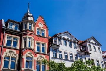 Obraz premium Jena, Sanierte Altbauten