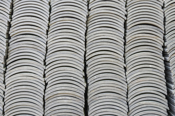 Stack of roof tiles