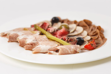 beautiful appetizer on background