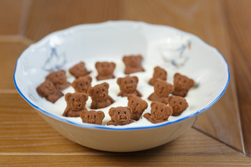 Milk porridge for breakfast