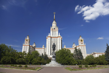 The building of Moscow University. Moscow. Russia