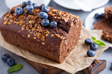 Chocolate whole wheat quick bread