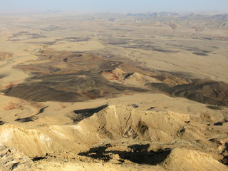Fototapeta na wymiar Der Makhtesh Ramon Krater