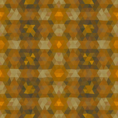 Kaleidoscopic low poly triangle style vector mosaic background