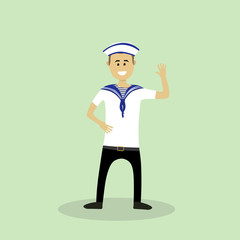 Sailor man. Vector illustration