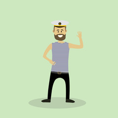 Sailor man. Vector illustration