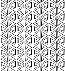 Abstract geometric black and white hipster fashion pillow triangle pattern