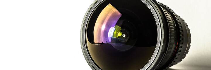 Camera lens, photography background