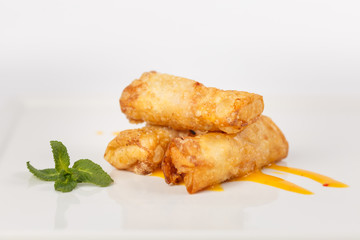 Baking and patties on a white background