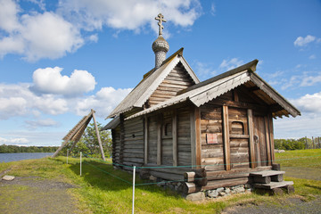 Karelia. Island of Kizhi. Ensemble of Kizhi Pogost and objects of wooden architecture.