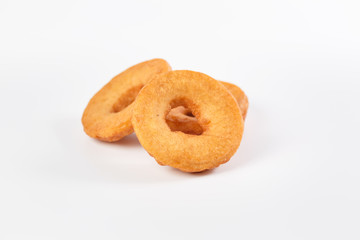Baking and patties on a white background