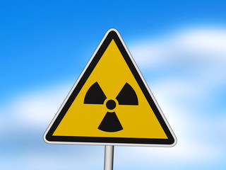 Fototapeta premium sign of radiation 3D illustration