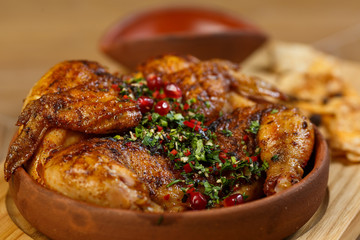 chkmeruli, Chicken Tabaka in Georgian