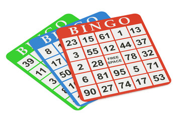 Fototapeta premium bingo cards, 3D rendering