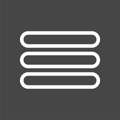 Fototapeta premium Menu vector icon, web menu icon