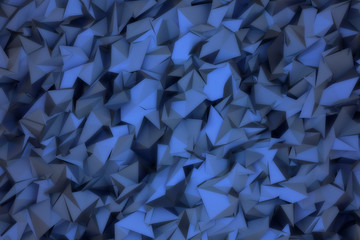 3D rendering of abstract polygonal background