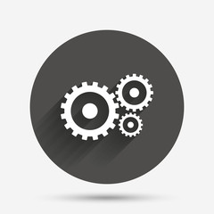 Cog settings sign icon. Cogwheel gear symbol.