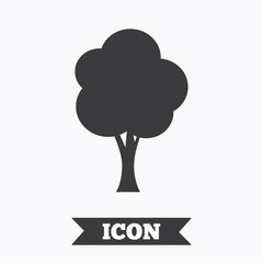 Tree sign icon. Forest symbol.