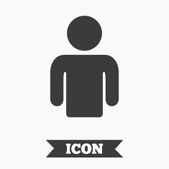 User sign icon. Person symbol.