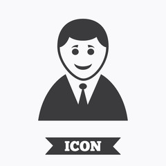 User sign icon. Person symbol.