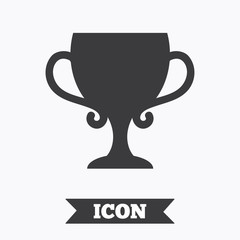 Winner cup sign icon. Awarding of winners.