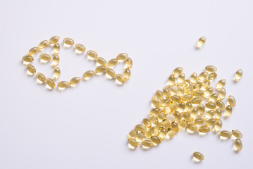 Omega3 capsules - fish shape