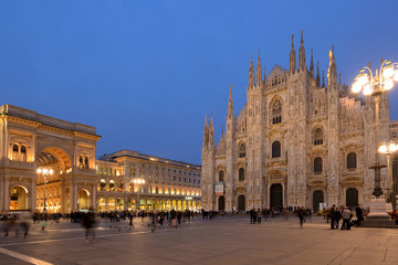 Travel in Europe : Piazza Del Duomo of Milan