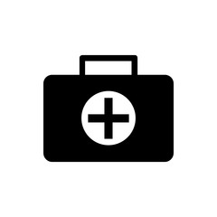 Flat designed medicine chest icon