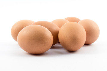 Eggs Isolated on white background
