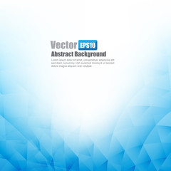 Blue abstract background with basic geometry element vector illu