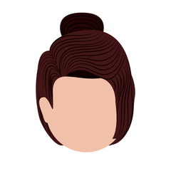 head woman isolated icon design, vector illustration  graphic 