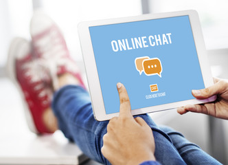 Online Chat Global Communications Connection Concept