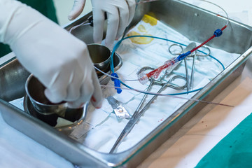 Dotor prepare equipment for heart disease patients' operation