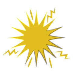explosion banner isolated icon design, vector illustration  graphic 