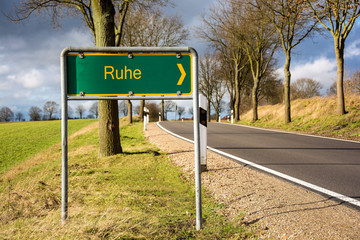 Schild 96 - Ruhe