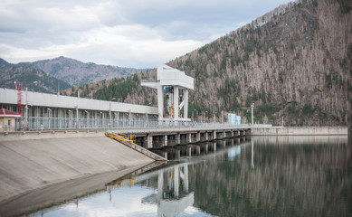 Fototapeta na wymiar Low-head hydroelectric station