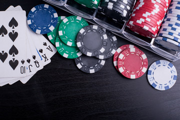 Poker chips for casino game