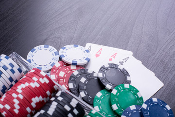Poker chips for casino game