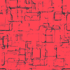 Abstract seamless red grunge pattern, vintage oldish print