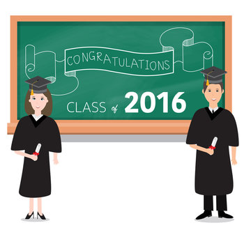 Congratulations class 2016 graduated with deploma,bachelor,maste