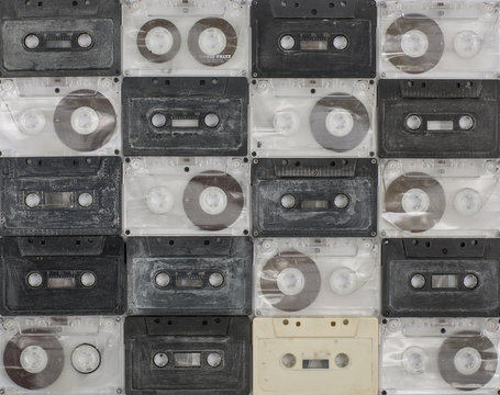 background audio cassettes, vintage