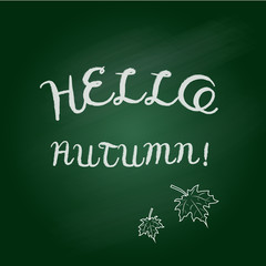 Hello autumn card