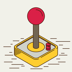 Computer Video Game Joystick. Vector illustration © mix3r