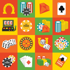 Casino icons set  - 116844983