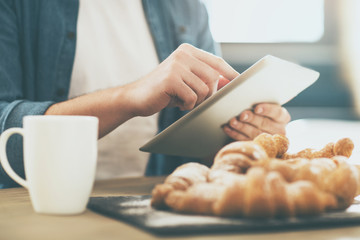 Tasty food in a cafe