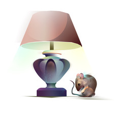 lamp and mouse