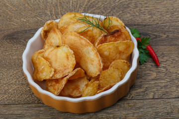 Natural potato chips