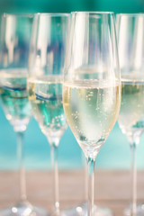 champagne glasses